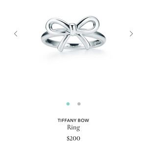 Tiffany and co bow ring